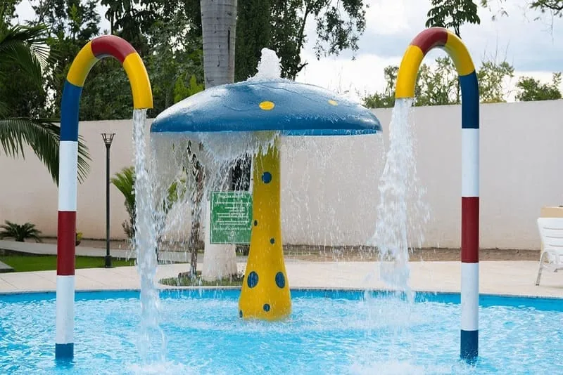 Piscinas termais do Encontro das Águas Thermas Resort em Caldas Novas