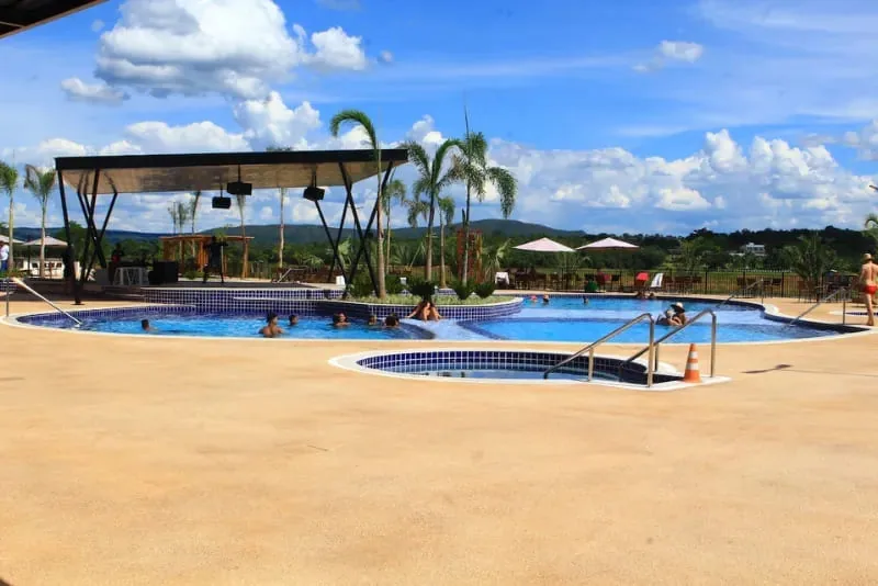 Área de lazer do Praias do Lago Eco Resort
